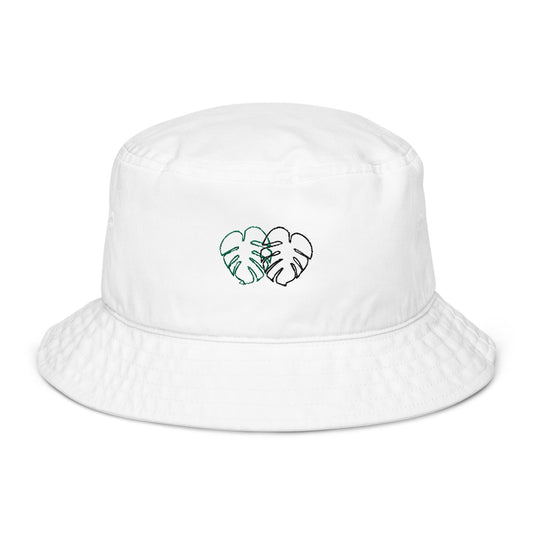 Fischerhut aus Bio - Baumwoll - Twill - monstera - Velvista