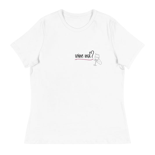 Lockeres Damen - T-Shirt - wine not - Velvista