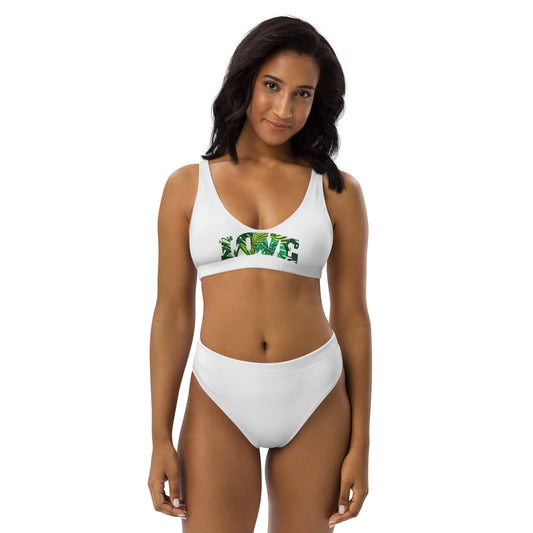 Recycelter High Waist Bikini - Love plants - Velvista