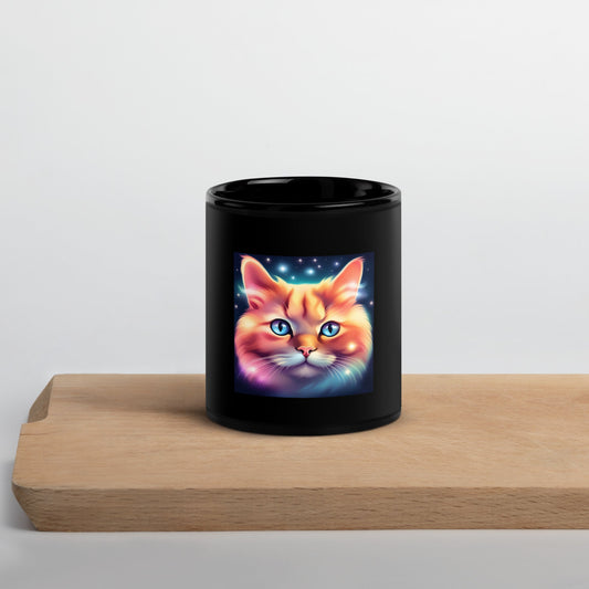Schwarze glänzende Tasse - kittyverse - Velvista